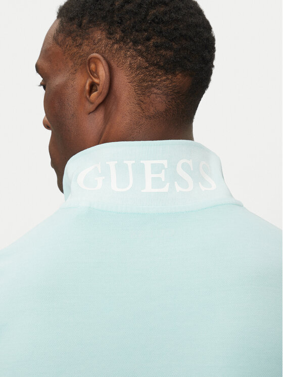 Guess Guess Polokošeľa F5GP00 K9WF1 Modrá Regular Fit