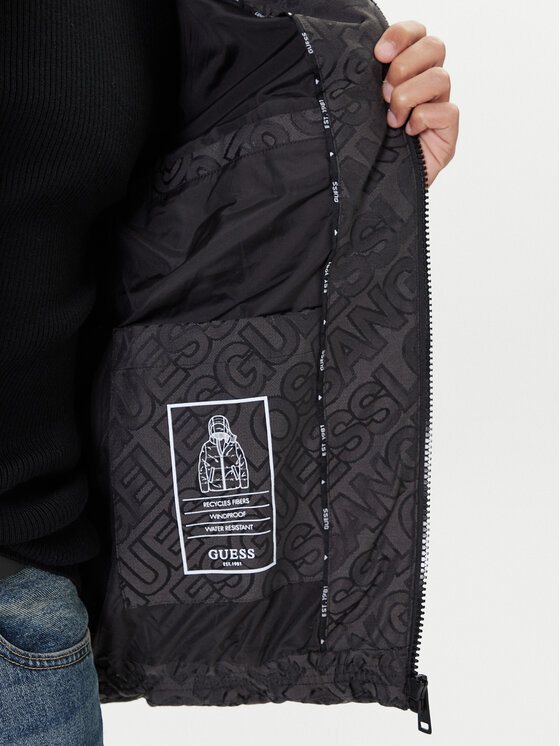 Guess Guess Μπουφάν χειμωνιάτικο M5BL2D W2752 Γκρι Regular Fit