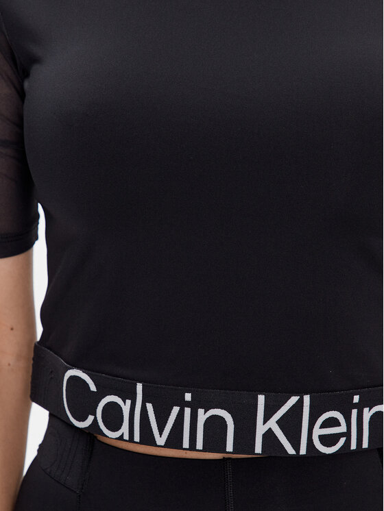 Calvin Klein Performance Calvin Klein Performance Tehniline särk 00GWS3K116 Must Cropped Fit