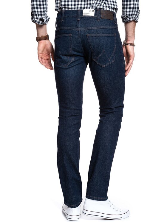 Wrangler Wrangler Jeansy LARSTON Niebieski Slim Fit