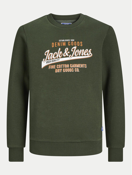 Jack&Jones Junior Jack&Jones Junior Majica dugih rukava Logo 12258840 Zelena Regular Fit
