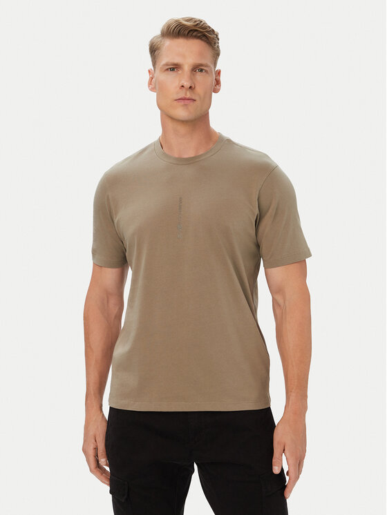 C.P. Company Tricou 21CMTS184A005100W Bej Regular Fit