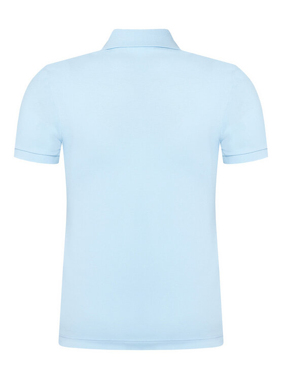 Lacoste Lacoste Тениска с яка и копчета PH4012 Син Slim Fit