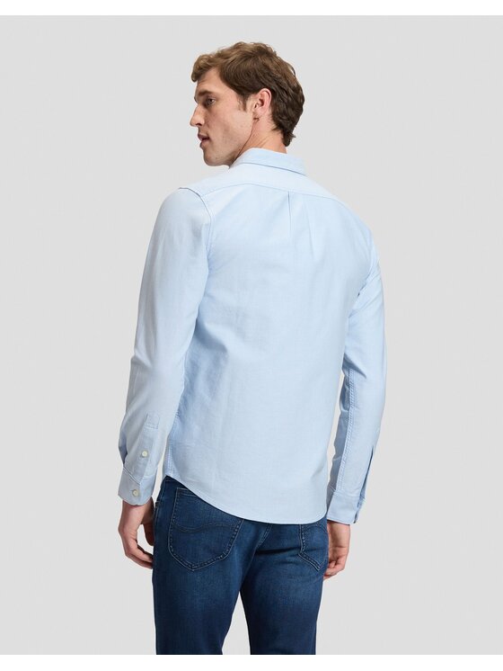 Lee Lee Koszula BUTTON DOWN Niebieski Regular Fit
