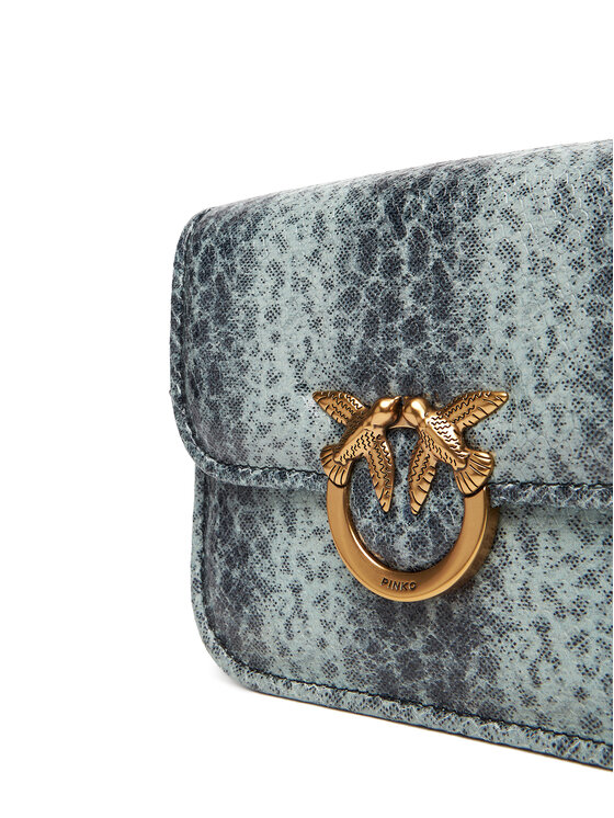 PINKO PINKO Дамска чанта Love Box Bag Fl Mini PE 25 PLTT 104297 A2CH Зелен