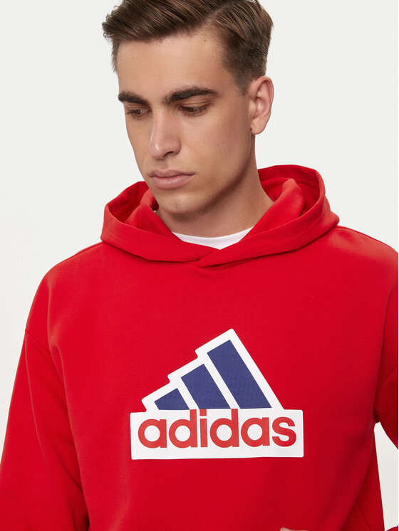 adidas adidas Majica dugih rukava Future Icons Badge of Sport IS8338 Crvena Regular Fit