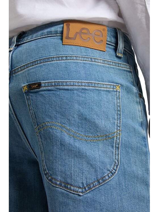 Lee Lee Jeansy Brooklyn Straight Niebieski Regular Fit