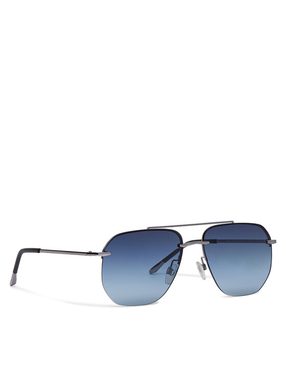 Okulary przeciwsłoneczne Trussardi, Srebrne, TSM3024
