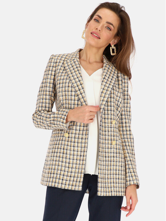 L’AF L’AF Marynarka Liberty Biały Slim Fit