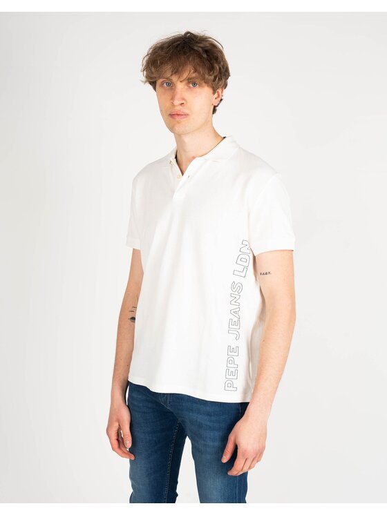 Pepe Jeans Pepe Jeans Polokošile PM541674 | Benson Bílá Regular Fit