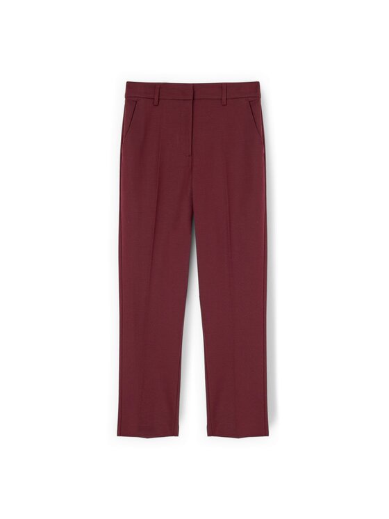 Motivi Motivi Spodnie materiałowe P203Q004394N036 Bordowy Slim Fit