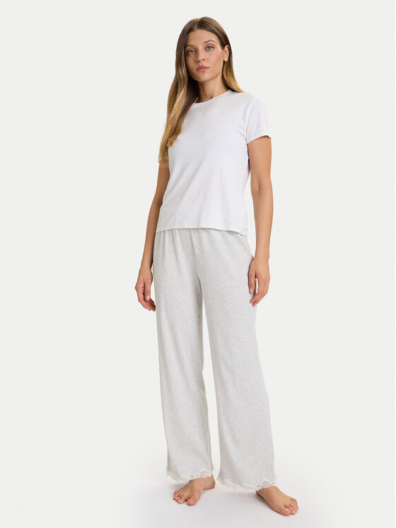 Tommy Hilfiger Tommy Hilfiger Pidžama hlače UW0UW06074 Siva Regular Fit
