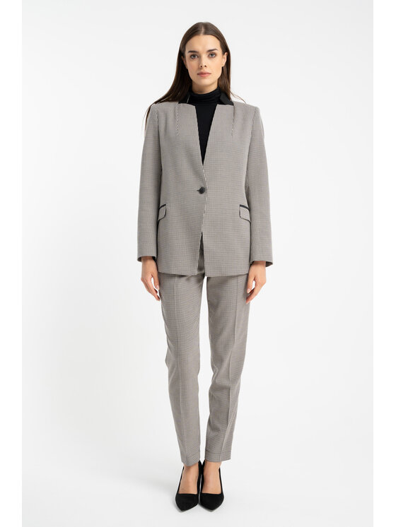 CLICK CLICK Marynarka 71-0039 Czarny Regular Fit