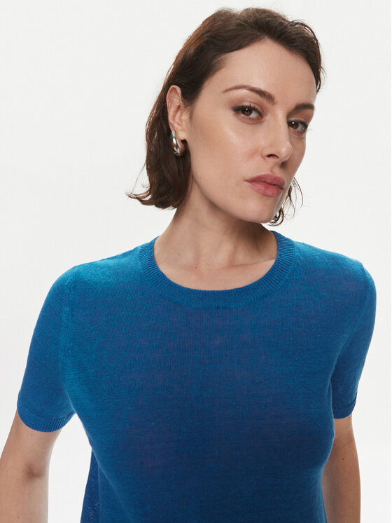 Weekend Max Mara Weekend Max Mara Svetr Pancone 2415361032 Modrá Regular Fit