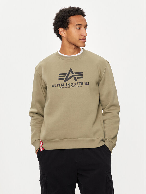 Alpha Industries Majica Dugih Rukava Basic 178302 Zelena Regular Fit