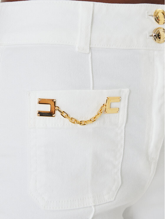 Elisabetta Franchi Elisabetta Franchi Дънки PJ-25D-61E2 Бял Regular Fit