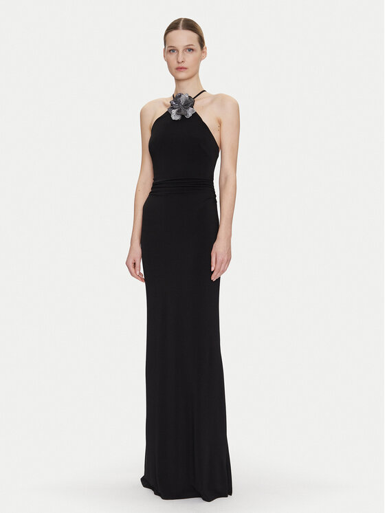 Guess Večerné šaty W5GK95 KCVG2 Čierna Slim Fit