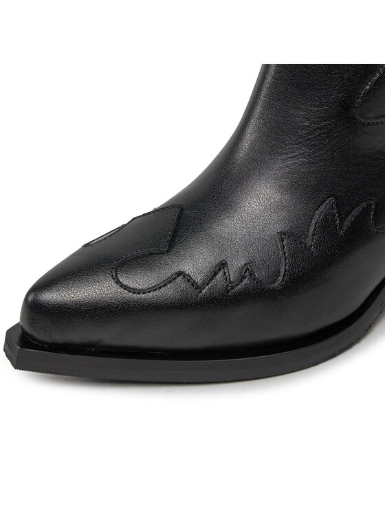 Bronx Bronx Kovboju apavi Western 47515-A Melns