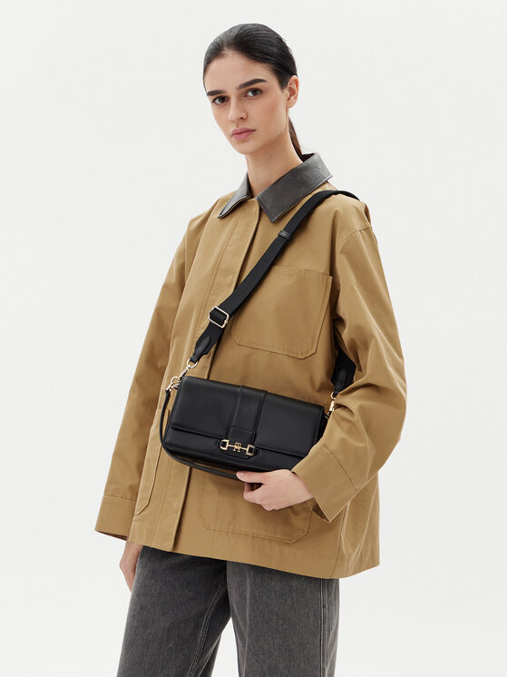 Tommy Hilfiger Tommy Hilfiger Rankinė Heritage Leather Conv Crossover AW0AW17399 Juoda