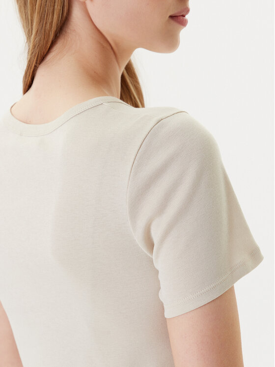 United Colors Of Benetton United Colors Of Benetton Тишърт 3GA2E16A0 Бежов Regular Fit