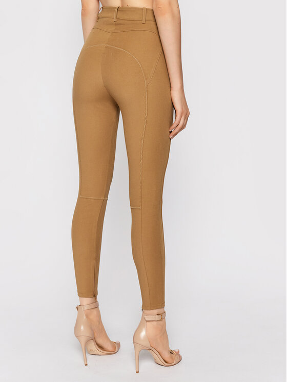 Elisabetta Franchi Elisabetta Franchi Riidest püksid PA-011-16E2-V360 Pruun Slim Fit