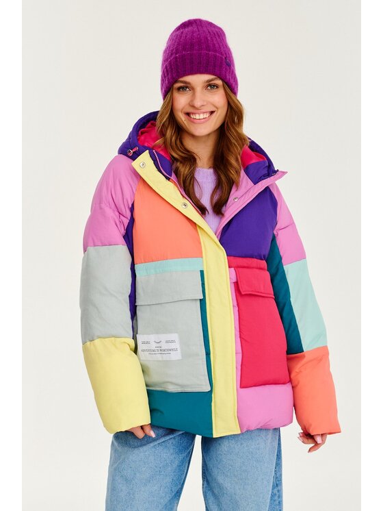 Kurtka zimowa, rozmiar XS, Kolorowa, Tromso Colorblock