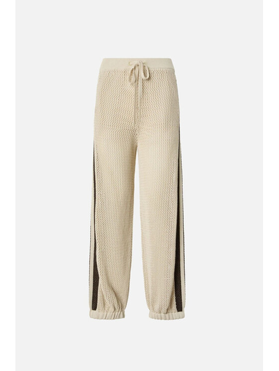 PINKO PINKO Spodnie materiałowe joggery Nebulosa Pantalone Beżowy Regular Fit