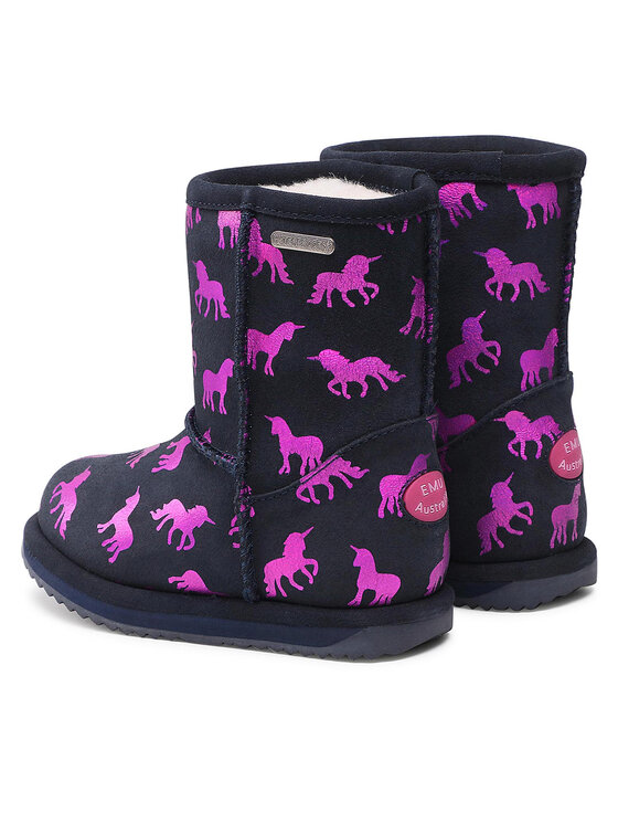 EMU Australia EMU Australia Cizme de zăpadă Rainbow Unicorn Brumby K12373 Negru