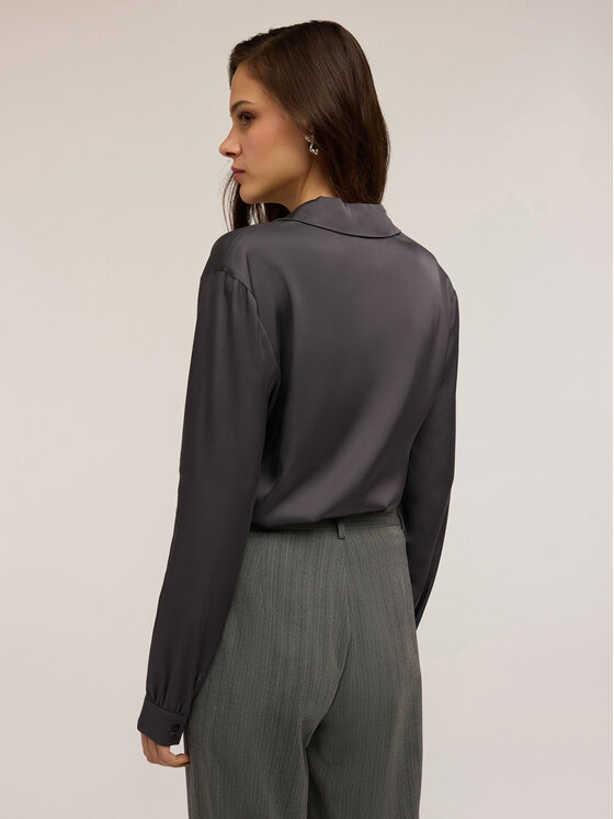 Motivi Motivi Koszula 5192Q000846N013 Szary Regular Fit