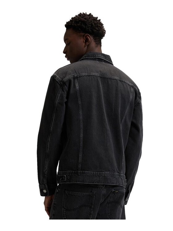 Lee Lee Kurtka jeansowa 112376447 Szary Regular Fit