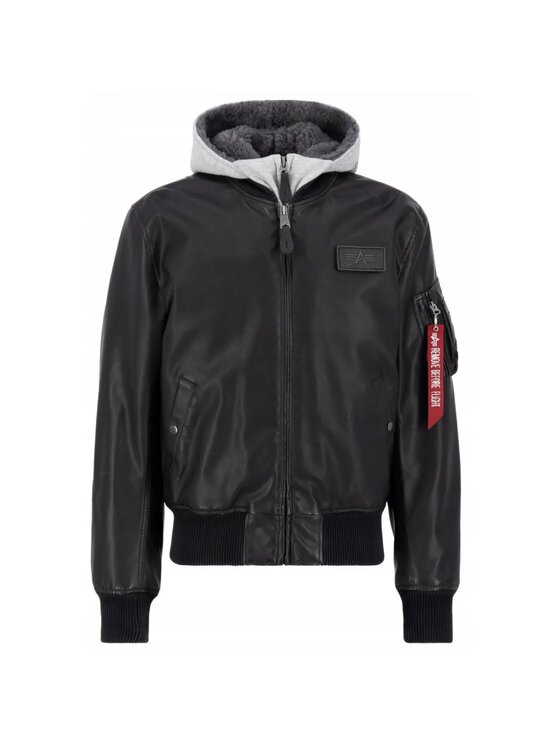 Alpha Industries Alpha Industries Kožená bunda Ma-1 D-Tec 123106 Černá Regular Fit