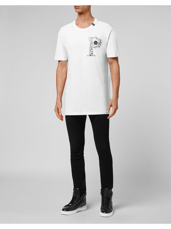 PHILIPP PLEIN PHILIPP PLEIN T-shirt 30979 Bianco Regular Fit