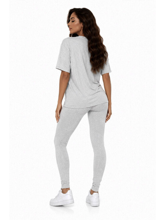 Agatha Studio Agatha Studio Komplet bluzka i spodnie A26SS-KA-K28 Szary Regular Fit