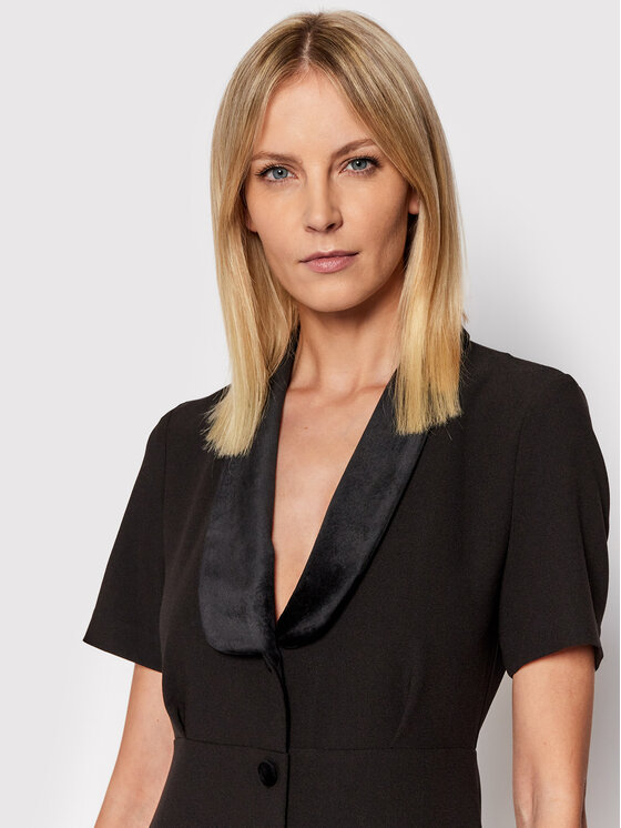 Abito da cocktail NO163 Nero Slim Fit