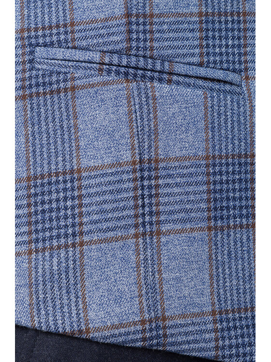 Lancerto Lancerto Kamizelka Lambley KA131223000012 Niebieski Slim Fit