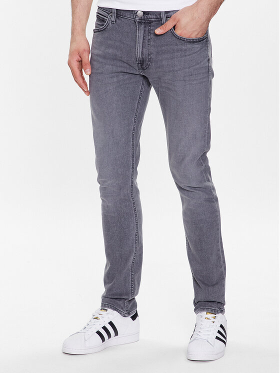 Lee Lee Jeansy L719IBB82 Szary Slim Fit