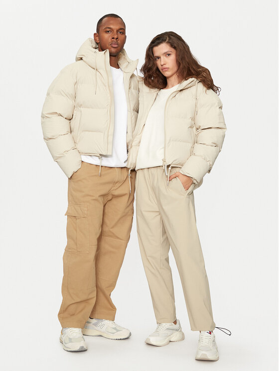 Rains Rains Kurtka zimowa 15150 Beżowy Regular Fit