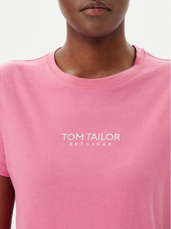 Tom Tailor Tom Tailor Тишърт 1045543 Розов Regular Fit