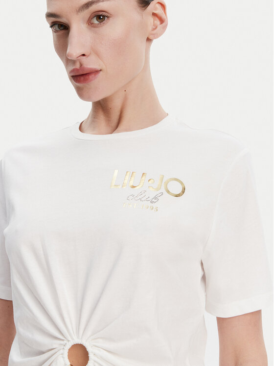 Liu Jo Liu Jo T-Shirt WA5139 JS923 Biały Regular Fit