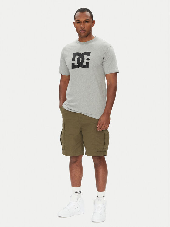 DC DC T-shirt ADYZT05373 Siva Regular Fit