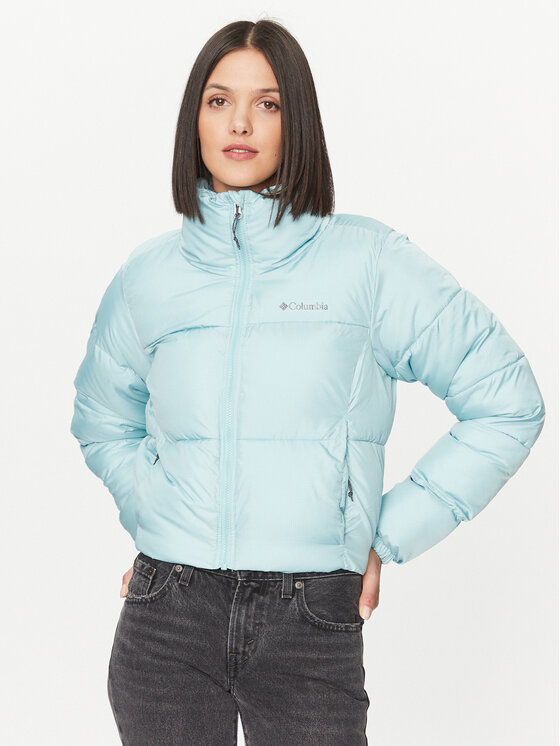 Columbia Giubbotto invernale Puffect Cropped Jacket Verde Regular Fit, taglia : M