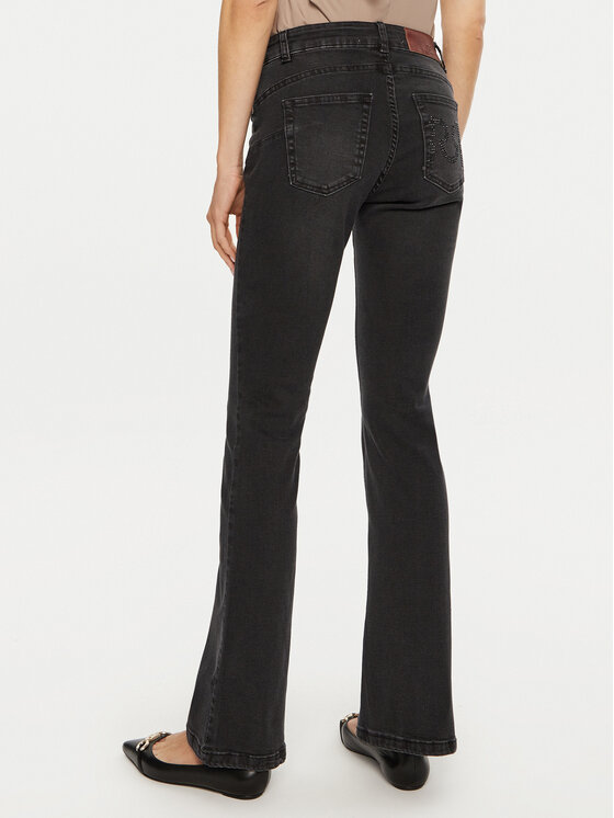 Rinascimento Rinascimento Jeansy CFC0120190003 Czarny Flare Fit