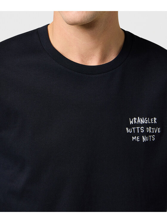 Wrangler Wrangler T-Shirt 112371489 Czarny Regular Fit