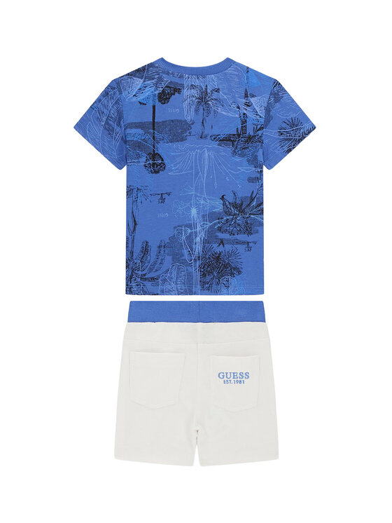 Guess Guess Súprava Tričko a šortky I6GG10 K8HM4 Modrá Regular Fit