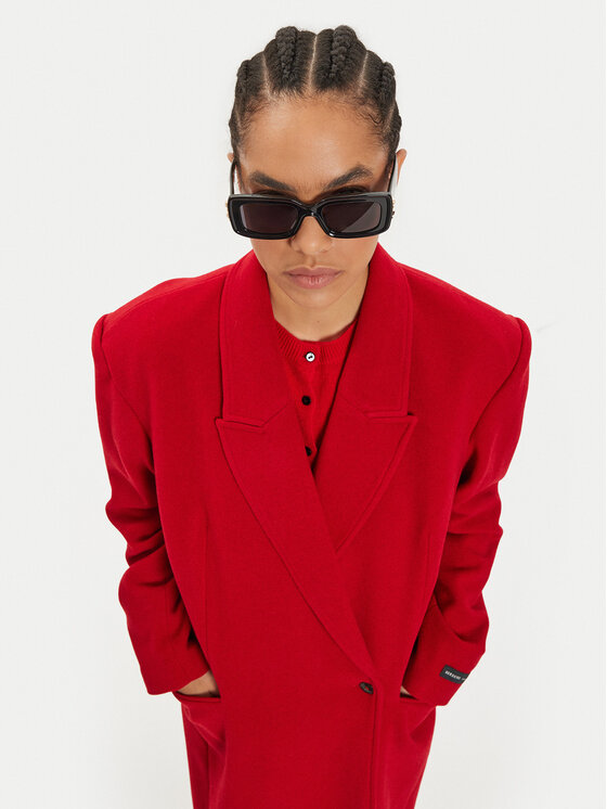 Herskind Herskind Gyapjú kabát Drew 5381158 Piros Regular Fit