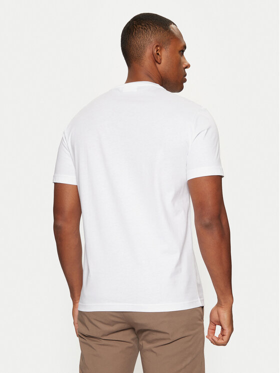 Calvin Klein Calvin Klein Majica Smooth Cotton T-Shirt K10K112229 Bela Regular Fit