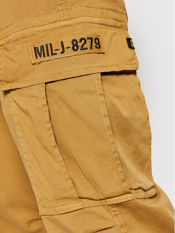 Alpha Industries Alpha Industries Spodnie materiałowe Squad 188202 Brązowy Regular Fit