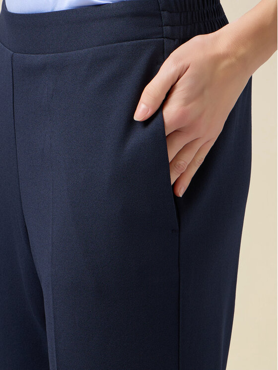 Oltre Oltre Pantaloni di tessuto P273J102543N034 Blu Regular Fit