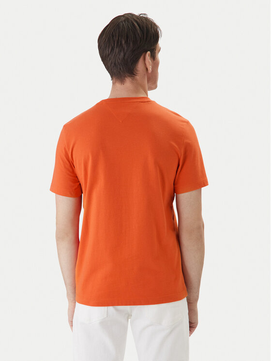 Tommy Hilfiger Tommy Hilfiger T-Shirt Ess Seasonal MW0MW39995 Oranžová Regular Fit