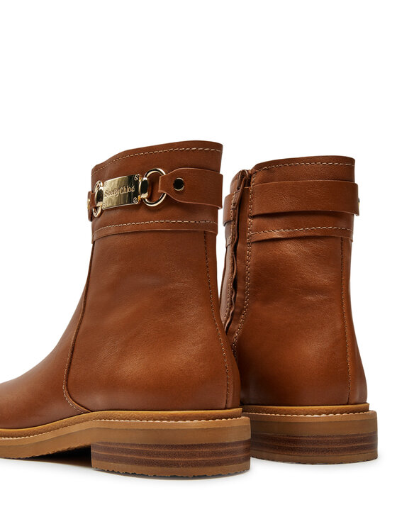 See By Chloé See By Chloé Botki Signature SB43034A Brązowy